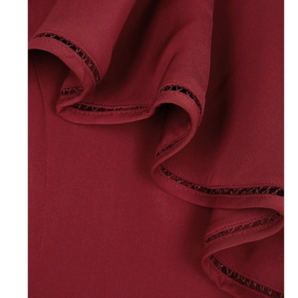 NWT Keepsake Red Ruffle Holiday Dress - Picture 5 of 5